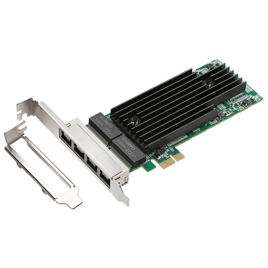 TXA063 Intel I82575 T4 4 Ports Gigabit Ethernet PCI Express X14 Card 1X Server Adapter Network Card