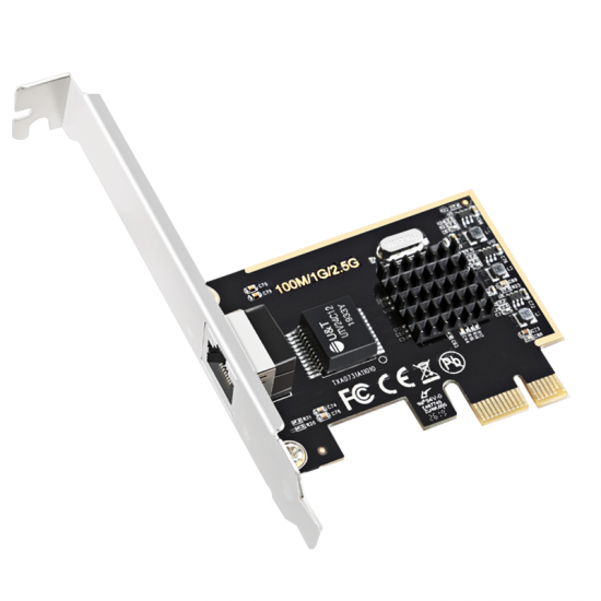 TXA073 2.5G Gigabit Network Card PCI Express 1X to 2.5G Network Gaming Card 2500Mbps Network Adapter