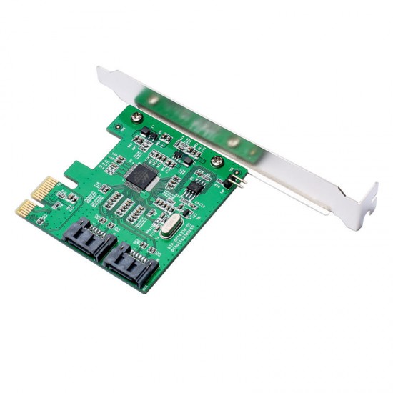 IOIO-PCE9120-2I PCI-E to 2 SATA 3.0 Expansion Card SSD Boot 4TB for Desktop