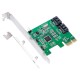 IOIO-PCE9120-2I PCI-E to 2 SATA 3.0 Expansion Card SSD Boot 4TB for Desktop