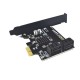 PCE4SAT-M02 SATA3.0 to PCI-E Expansion Card with 4 Ports 6Gbps IPFS Hard Disk Adapter for Desktop Computer