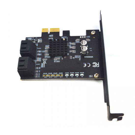 PCE4SAT-M02 SATA3.0 to PCI-E Expansion Card with 4 Ports 6Gbps IPFS Hard Disk Adapter for Desktop Computer PCE4SAT-M02 SATA3.0 to PCI-E Expansion Card with 4 Ports 6Gbps IPFS Hard Disk Adapter for Desktop Computer