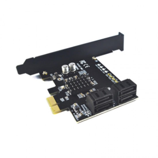PCE4SAT-MR1 4 Ports SATA3.0 RAID PCI-E Expansion Card 6Gbps IPFS Hard Disk RAID Card Adapter for Desktop Computer