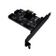 PCE6SAT-M01 4 Ports SATA3.0 SSD PCI-E Expansion Card 6Gbps IPFS Hard Disk Adapter for Desktop Computer