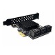 PCE6SAT-M01 6 Ports SATA3.0 SSD PCI-E Expansion Card 6Gbps IPFS Hard Disk Adapter for Desktop Computer