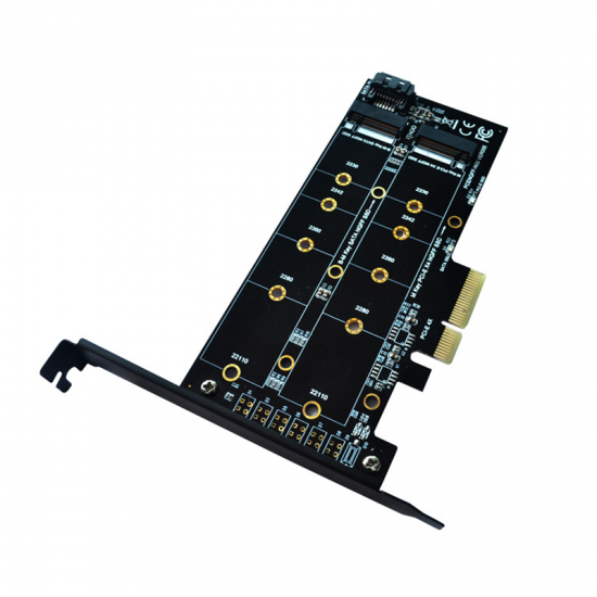 N05 PCI-E 4X to M.2 Key M+B Interface NVME M.2 SSD PCI-E Expansion Card 10Gbps for Desktop Computer