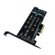 N05 PCI-E 4X to M.2 Key M+B Interface NVME M.2 SSD PCI-E Expansion Card 10Gbps for Desktop Computer N05 PCI-E 4X to M.2 Key M+B Interface NVME M.2 SSD PCI-E Expansion Card 10Gbps for Desktop Computer