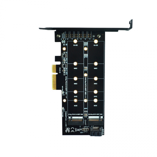 N05 PCI-E 4X to M.2 Key M+B Interface NVME M.2 SSD PCI-E Expansion Card 10Gbps for Desktop Computer