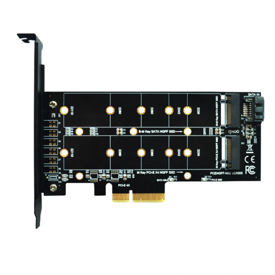 N05 PCI-E 4X to M.2 Key M+B Interface NVME M.2 SSD PCI-E Expansion Card 10Gbps for Desktop Computer