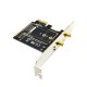 PCI-E 1X to KEY A-E PCI-E Expansion Card 6Gbps bluetooth Network Card Adapter with 2 * Antenna for Desktop Computer