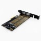 SK6 M.2 NVME SSD NGFF to PCI-E X4 Adapter M-Key B-Key Dual Interface Card Support PCI-Express Expansion Card 3.0 X4 2230-22110 All Size M.2