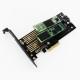 SK6 M.2 NVME SSD NGFF to PCI-E X4 Adapter M-Key B-Key Dual Interface Card Support PCI-Express Expansion Card 3.0 X4 2230-22110 All Size M.2