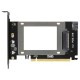 U2X16 PCI-Express 3.0 4X X16 to U.2 SFF-8639 Adapter NVMe PCI-E SSD PCI-E to U2 Expansion Card M.2 NGFF 2.5' SSD TO PCI-E X16 intel X4 U2X16 PCI-Express 3.0 4X X16 to U.2 SFF-8639 Adapter NVMe PCI-E SSD PCI-E to U2 Expansion Card M.2 NGFF 2.5' SSD TO PCI-E X16 intel X4