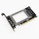 U2X16 PCI-Express 3.0 4X X16 to U.2 SFF-8639 Adapter NVMe PCI-E SSD PCI-E to U2 Expansion Card M.2 NGFF 2.5' SSD TO PCI-E X16 intel X4 U2X16 PCI-Express 3.0 4X X16 to U.2 SFF-8639 Adapter NVMe PCI-E SSD PCI-E to U2 Expansion Card M.2 NGFF 2.5' SSD TO PCI-E X16 intel X4