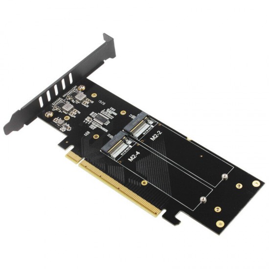 M2X16 Hyper M.2 X16 NVME 4 Disk Array Card PCI-E Signal Split Array Card Expansion Card PCIE3.0 GEN3 X16 to 4X Adapter Card