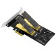 KCSSD6Plus Dual Disk RAID Array M.2 SSD Converter Card PCI-E X4 to SATA Expansion Card Adapter Board