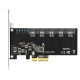 KCSSD8 PCI-E X4 to 5 Ports SATA 3.0 Expansion Card Desktop Computer Chassis Drive-Free PCI-E Expansion Card KCSSD8 PCI-E X4 to 5 Ports SATA 3.0 Expansion Card Desktop Computer Chassis Drive-Free PCI-E Expansion Card