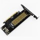 NVMe Expansion Card SK18 Add On Card M.2 NVMe Adapter to PCIE M.3 for 2230-22110 Size NVME GEN3 M.3