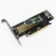 NVMe Expansion Card SK18 Add On Card M.2 NVMe Adapter to PCIE M.3 for 2230-22110 Size NVME GEN3 M.3