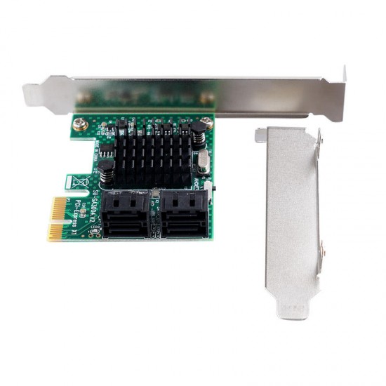 PAS-4U 4 Port SATA 3.0 PCI-E Expansion Card 6Gbps for Windows XP Vista 7 8 Server 2003-2008 32/64-BIT