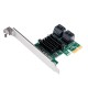 PAS-4U 4 Port SATA 3.0 PCI-E Expansion Card 6Gbps for Windows XP Vista 7 8 Server 2003-2008 32/64-BIT