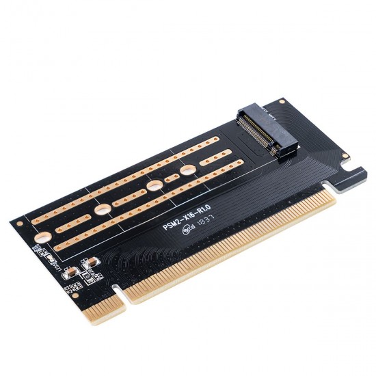 PSM2-X16 M.2 NVME to PCI-E 3.0 X16 Expansion Card High Speed 32Gbps Drive-Free M-key PCI-Express Adapter Card for PCI-E NVME Protocol M.2 SSD