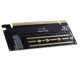 PSM2-X16 M.2 NVME to PCI-E 3.0 X16 Expansion Card High Speed 32Gbps Drive-Free M-key PCI-Express Adapter Card for PCI-E NVME Protocol M.2 SSD