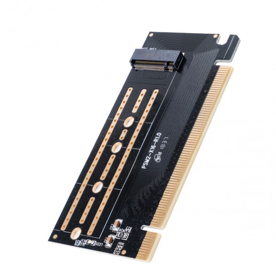 PSM2-X16 M.2 NVME to PCI-E 3.0 X16 Expansion Card High Speed 32Gbps Drive-Free M-key PCI-Express Adapter Card for PCI-E NVME Protocol M.2 SSD