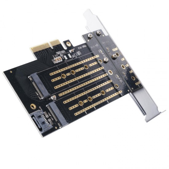 PDM2 M.2 NVME to PCI-E 3.0 Gen3 X4 Expansion Card for PCI-E NVME SATA Protocol M.2 SSD