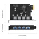 PME-4U 4-Port USB3.0 PCI-E Expansion Adapter Card