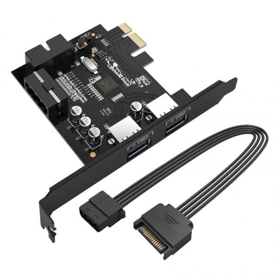 PVU3-2O2I-V1 2-Port USB3.0 PCI-E Expansion Card