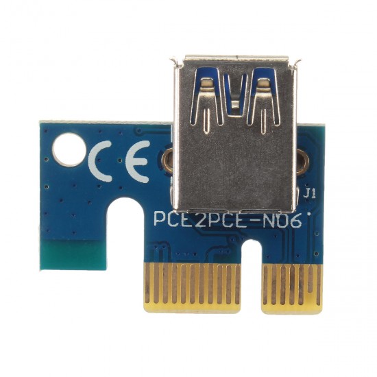 PCI-E Express USB3.0 1x to16x Extender Riser Card Adapter SATA Power Cable