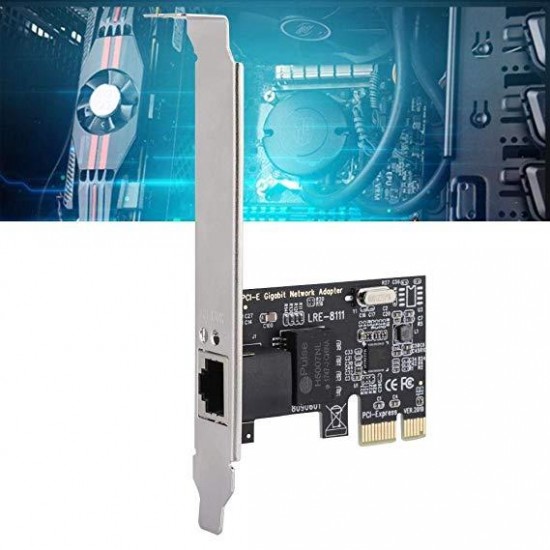 8111G Gigabit PCI-E Network Card RJ45 High Speed Expanion Card Gigabit Ethernet for PC Desktop 10/100/100 Mbps for XP / WIN7 / 8/8.1/10