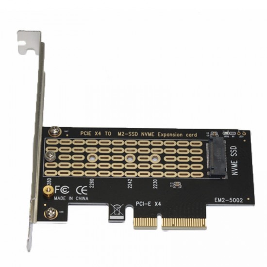 EM2-5002 M.2 to PCI-E 3.0 Expansion Card SSD Key Hard Drive Transfer Card for Desktop Computer