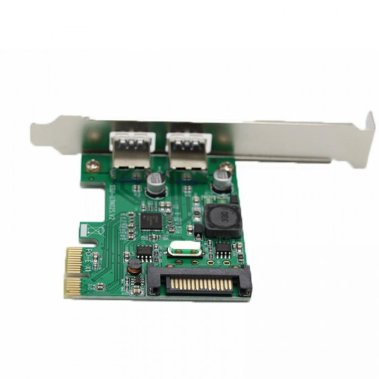 N02S PCI-E to USB3.0 Expansion Card Rear Two NEC Chips for Desktop Computer