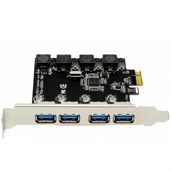 N04S+PW4 PCI-E To USB 3.0 Expansion Card Four-Port For Desktop Computer