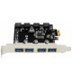N04S+PW4 PCI-E To USB 3.0 Expansion Card Four-Port For Desktop Computer N04S+PW4 PCI-E To USB 3.0 Expansion Card Four-Port For Desktop Computer
