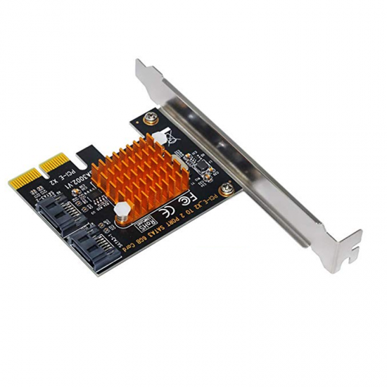 SA3002PCI-E to SATA3.0 Expansion Card 6Gbps With Two Interface For Desktop Computer