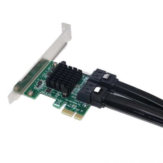 SA3004 PCI-E to SATA 3.0 4 - port 6G Expansion Card SSD Solid State IPFS Hard Disk Expansion Card