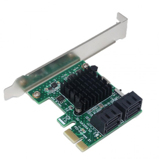 SA3004 PCI-E to SATA 3.0 4 - port 6G Expansion Card SSD Solid State IPFS Hard Disk Expansion Card