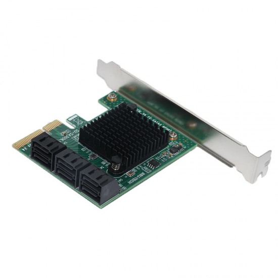 SA3006 PCI - E to SATA 3.0 Expansion Card With Six - Port 6Gbps for Desktop Computer