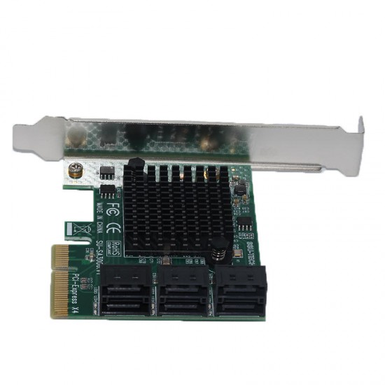 SA3006 PCI - E to SATA 3.0 Expansion Card With Six - Port 6Gbps for Desktop Computer