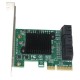 SA3006 PCI-E to 6 Port SATA 3.0 Controller Card Expansion Card Adapter Board with Heat Sink Expansion Adapter Board