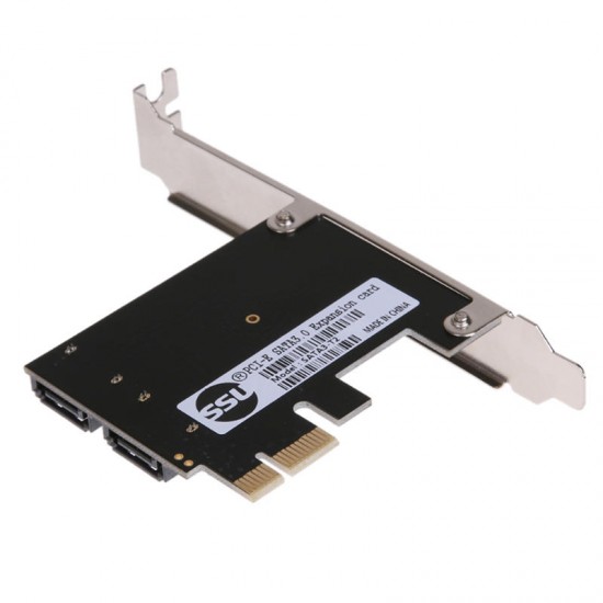 SATA3 - T2 PCI -E To Sata 3.0 Expansion Card 6Gbps With Two SATA Interfaces For Desktop Computer