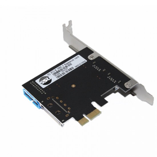 V14S PCI - E to USB 3.0 Expansion Card with Front 19 / 20 Pin Interface for Desktop Computer