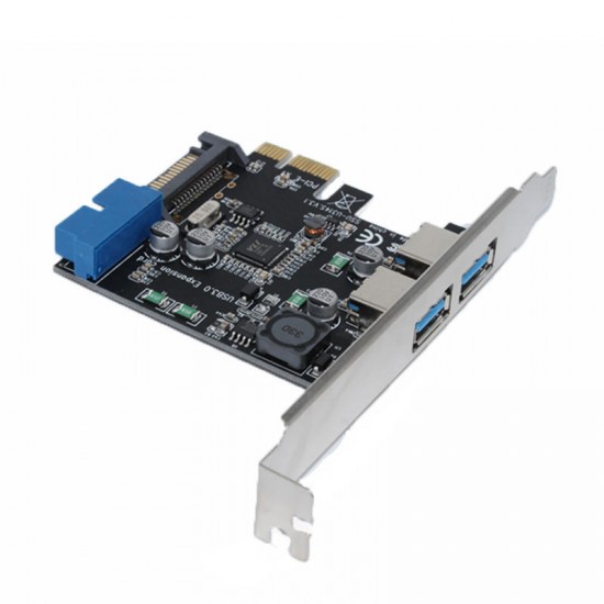 V14S PCI - E to USB 3.0 Expansion Card with Front 19 / 20 Pin Interface for Desktop Computer