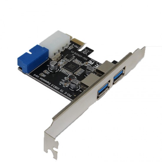 V212 PCI-E to USB 3.0 Expansion Card With Prefacing 20PIN Interface for Desktop Computer