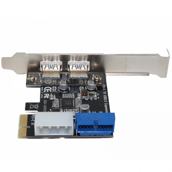 V212 PCI-E to USB 3.0 Expansion Card With Prefacing 20PIN Interface for Desktop Computer