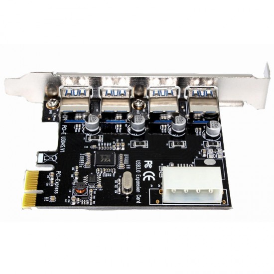 V805 PCI-E to USB 3.0 Expansion Card With Four USB 3.0 Interfaces For Desktop Computer