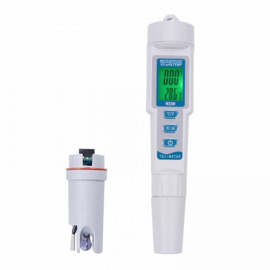 3 in 1 PH-983 EC PH Water Quality Tester Pen Backlight Digital PH Meter Probe for Aquarium Swimming Pool Laboratory